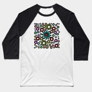 Patterns of Colors - Spiral Baseball T-Shirt